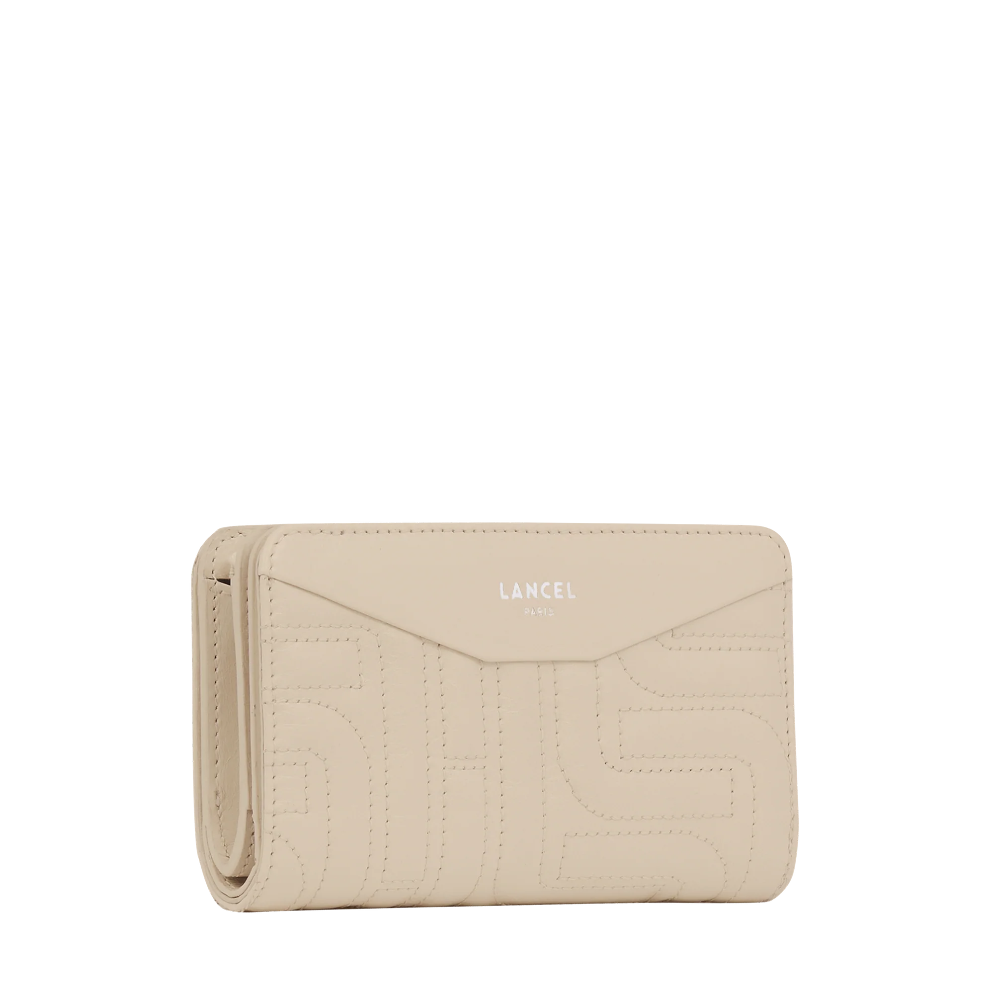 Rectangular zipped compact wallet Midi-Minuit de Lancel-Dune