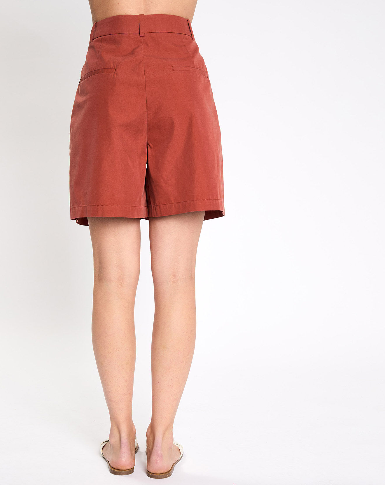 Esprit Short taille haute tailleur marron