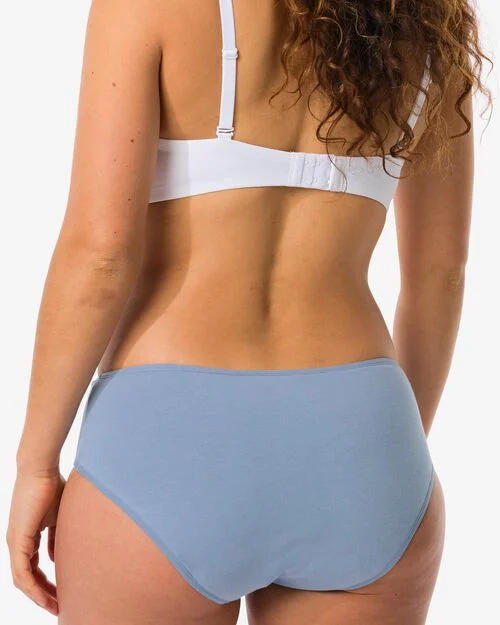 Culotte d'incontinence en coton pour légères fuites urinaires bleu moyen