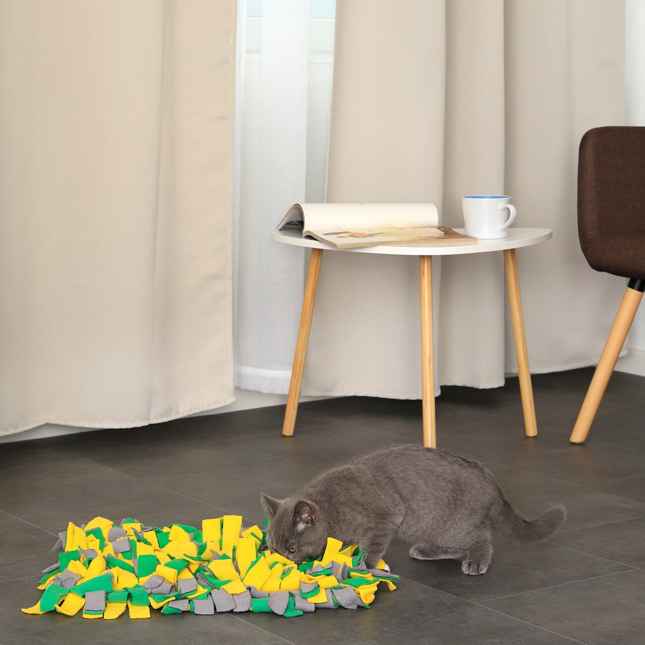 Lionto Schnüffelteppich für Hunde gelb/ grün