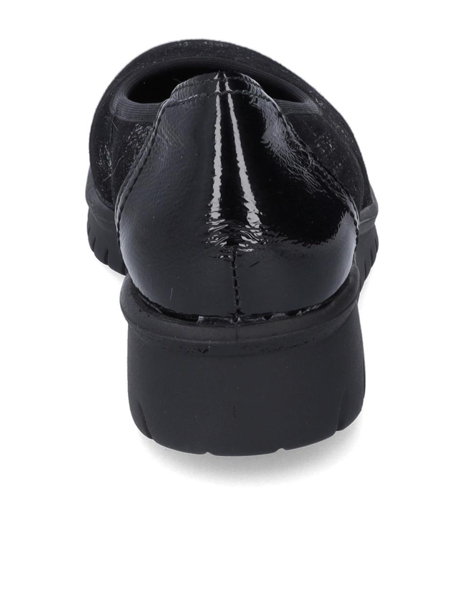 Slipper Calais 85, schwarz-silber