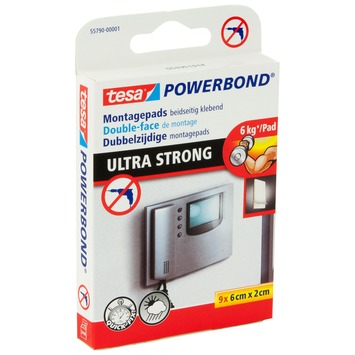 Tesa Powerbond Ultra strong dubbelzijdige montagepads (9 stuks)