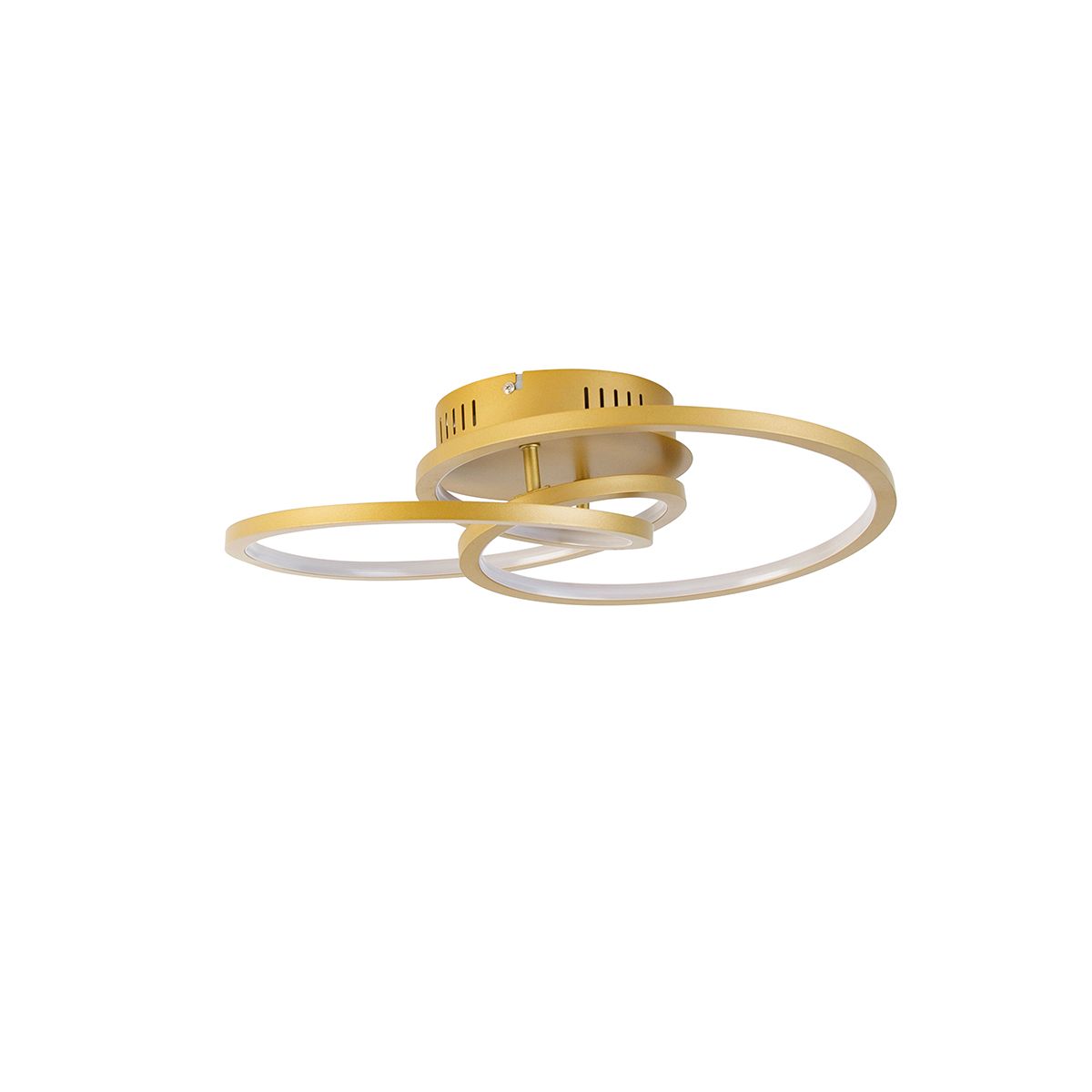 Plafondlamp goud 45 cm incl. LED 3 staps dimbaar - Rowin