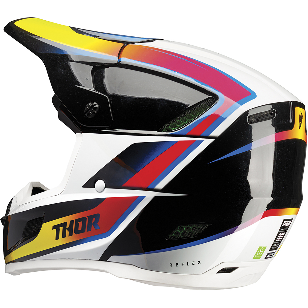 Thor Motocross - Casque Reflex Accel Blanc / Noir / Multicolore