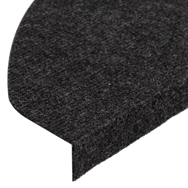 vidaXL Selvklebende trappematter 15 stk 65x22,5x3,5 cm svart