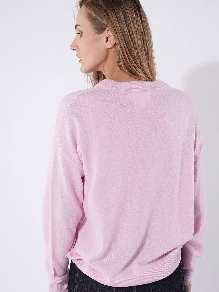 LES TRICOTS DE LEA Kaschmirpullover MAPOUPETTE rosa