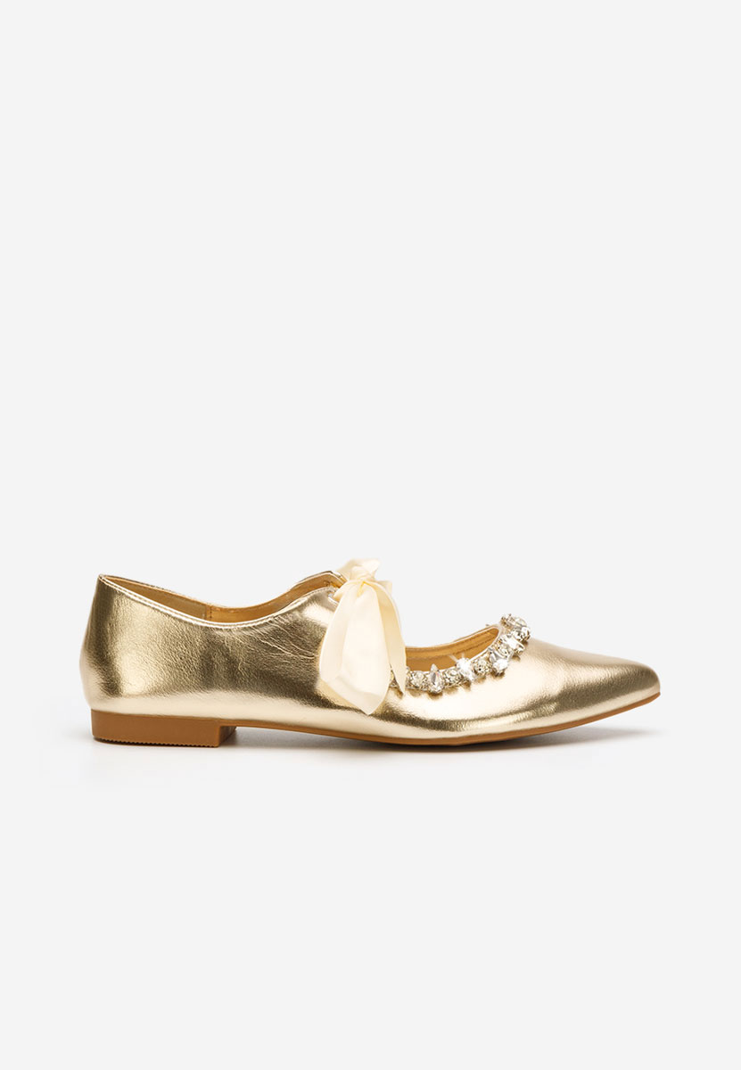 Ballerines élégantes dorées Lucille