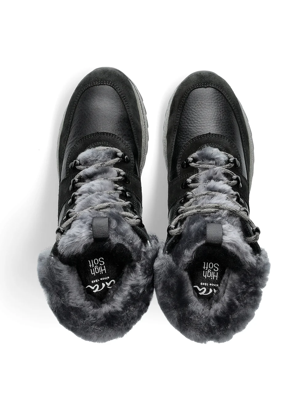 Stiefel Osaka schwarz-grau