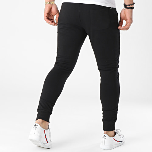 Pantalon Jogging Logo Typo Noir Rouge