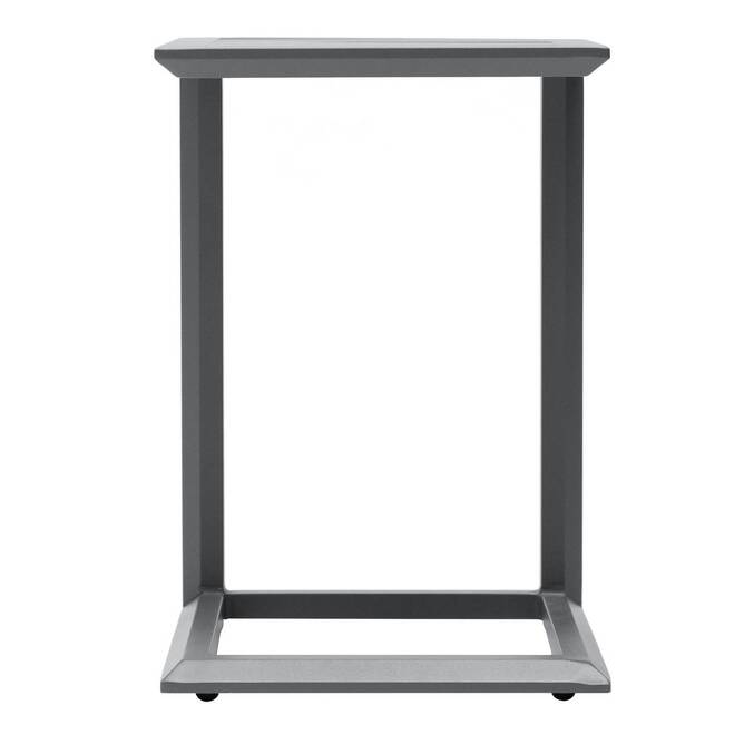 Table d'appoint de jardin carré EVASION Graphite
