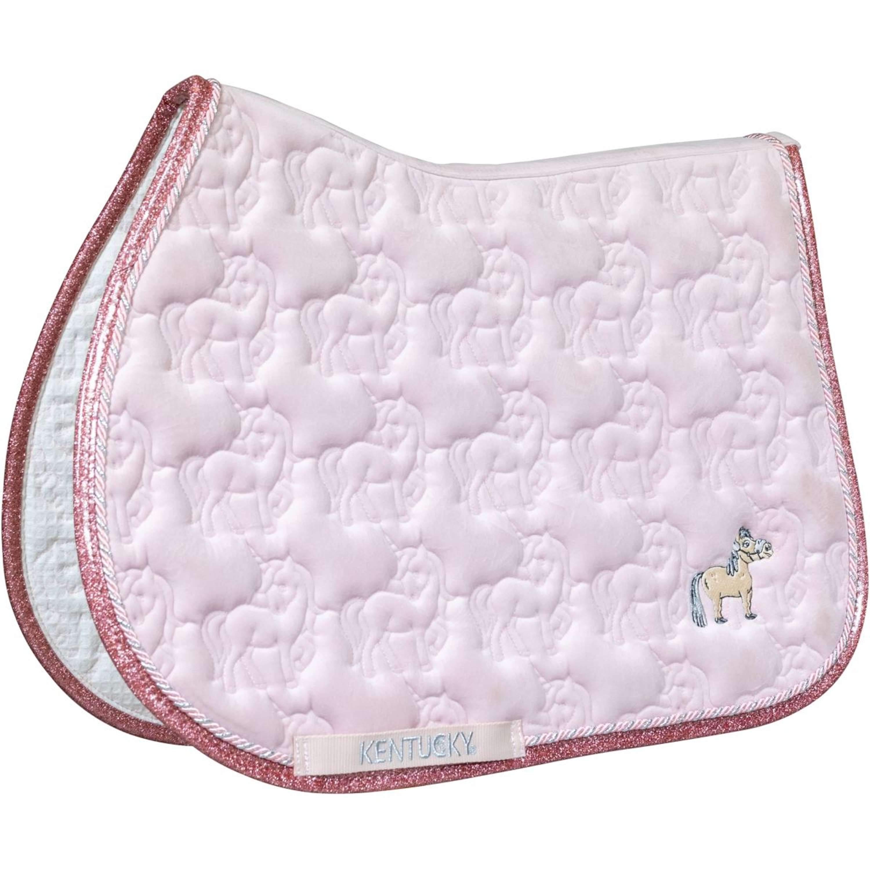 Kentucky Zadeldekje Glitter Unicorn Dressuur Soft Rose