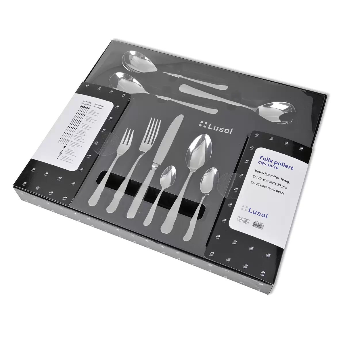 Besteckset 39tlg. Felix CNS Silber