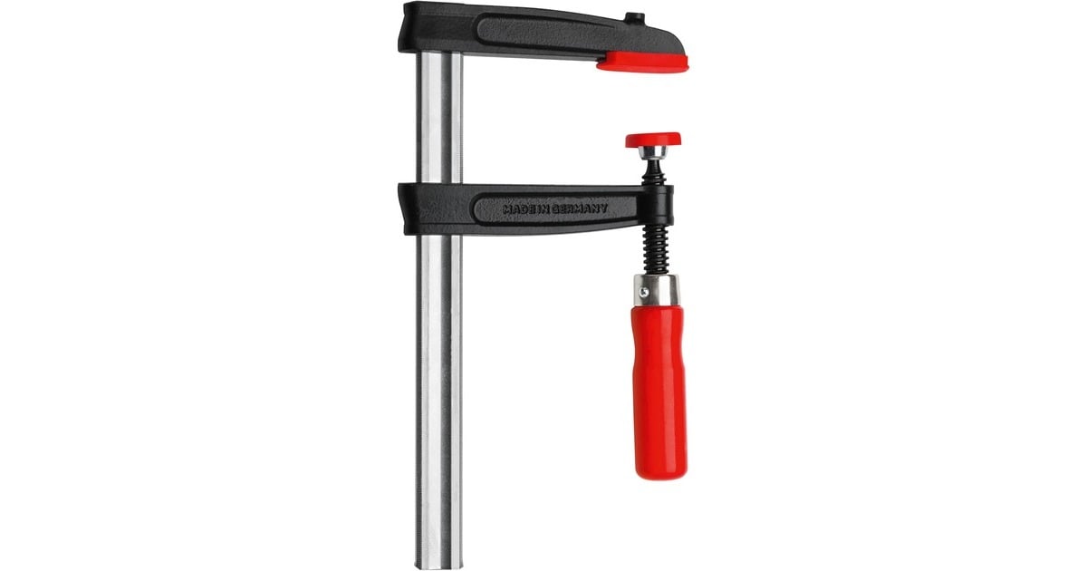 BESSEYLijmtang met gegoten beugels en houten handgreep TPN16BE lijmklem  (Zwart/rood)