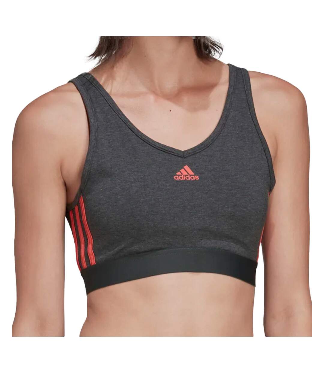 Brassière Grise Femme Adidas Essentials