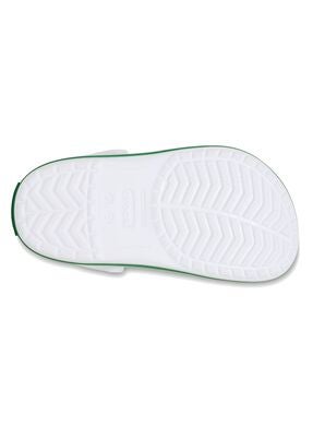 Crocs Crocband Sandaler, White/Green Ivy