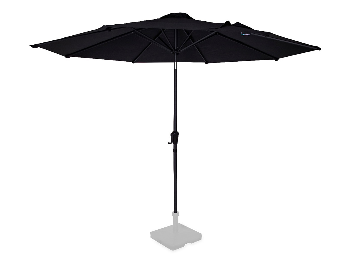 VONROC Recanati Ø300 cm Premium stokparasol - Black