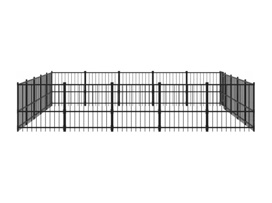 Chenil cage enclos pac noire 485 x 485 x 100 cm 02_0041820