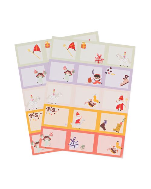 30 autocollants nominatifs 5x5.5 - Saint-Nicolas