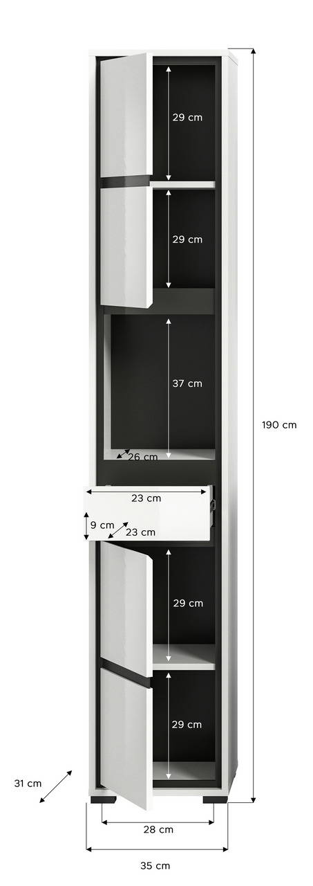 MID.YOU Hochschrank JARU