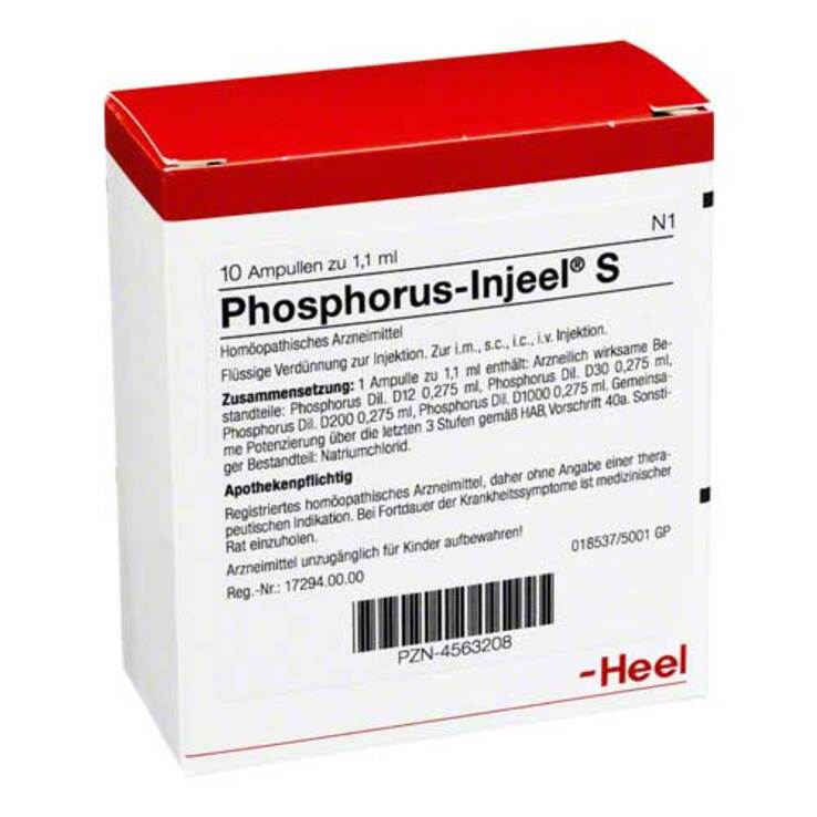 Phosphorus Injeel S Ampullen, 10 St