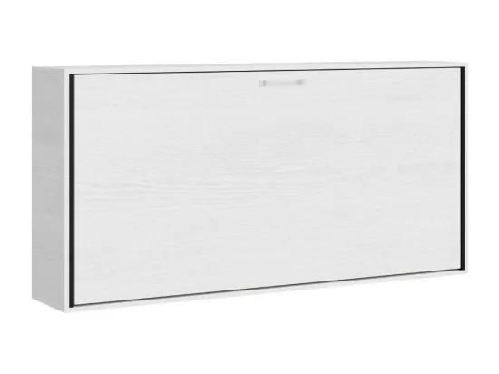 Lit escamotable horizontal blanc Bounto 85x185-