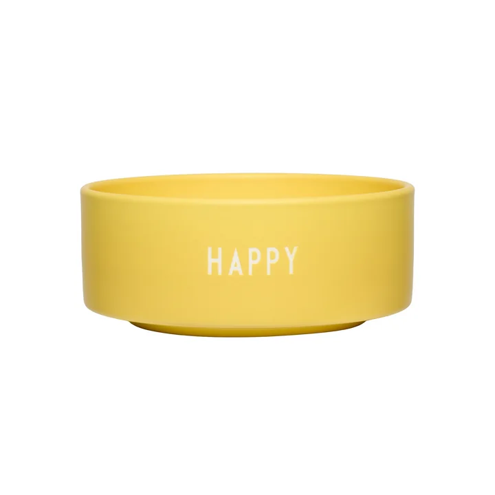 Design Letters - Snack Schale, Happy / yellow
