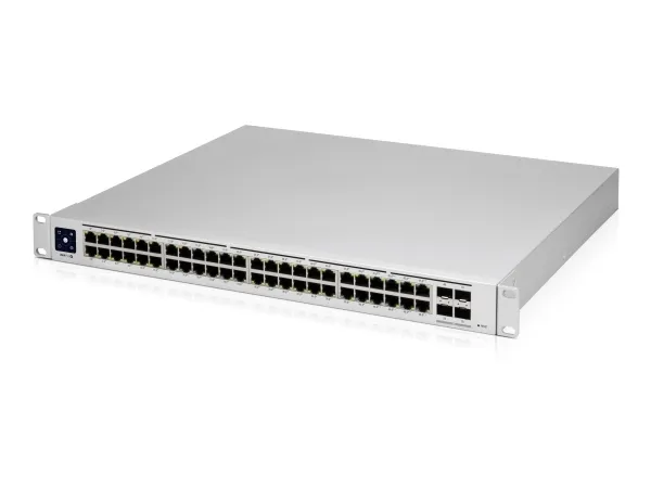 Ubiquiti UniFi Switch USW-PRO-48-POE - Switch - Administreret - 48 x 10/100/1000 (40 PoE , 8 PoE  )   4 x 10Gb Ethernet SFP  - monterbar på stativ - PoE   (600 W) - AC 120/230 V / DC 11,5/52 V