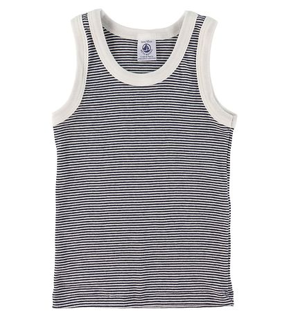 Petit Bateau Undertr?jer - 2-pak - Hvid/Navystribet
