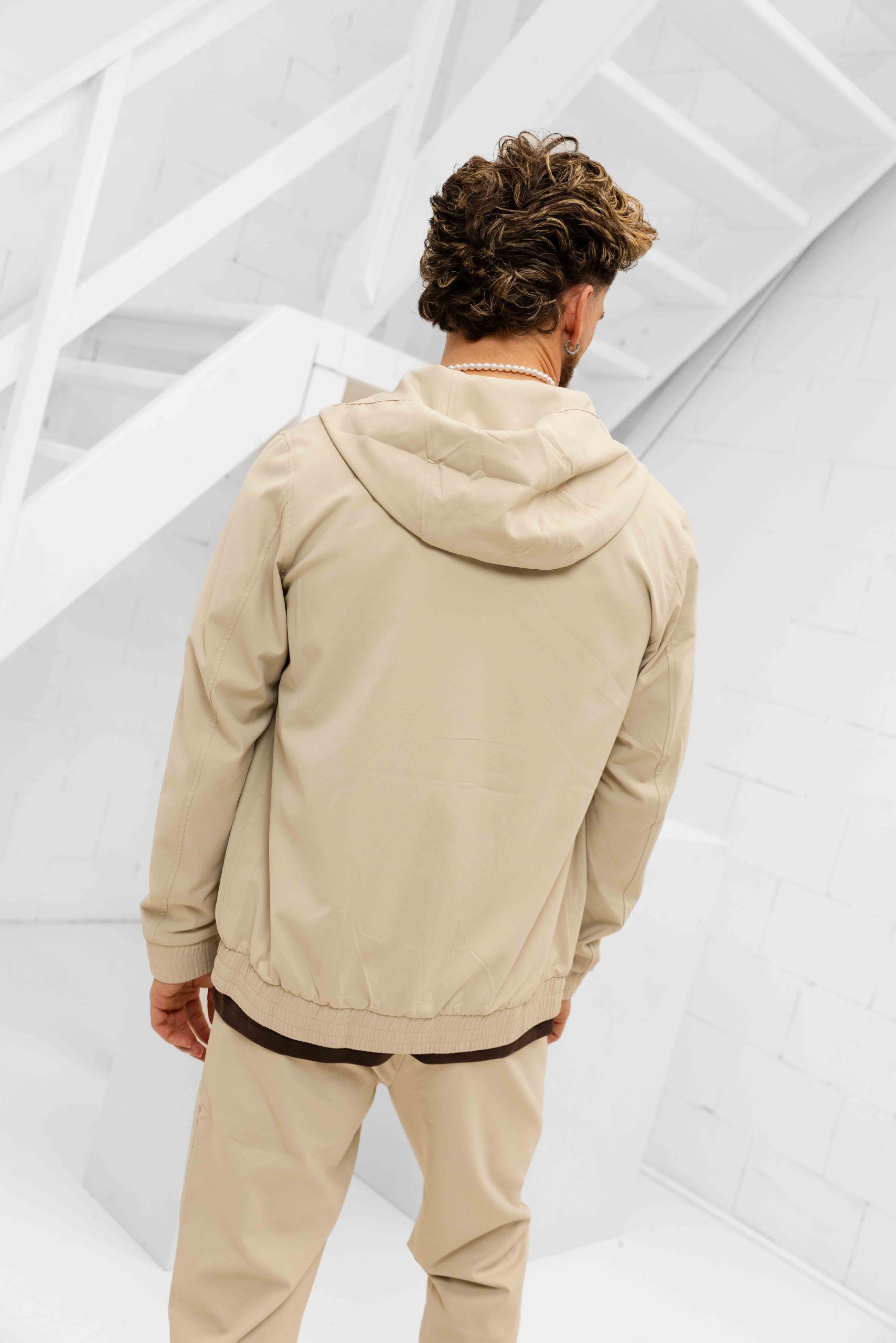 Cou7ure Essentials Reflection Hoodie Trainingspak Heren Beige