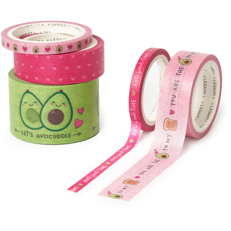 Legami Washi Tape Avocade, 5 Stück