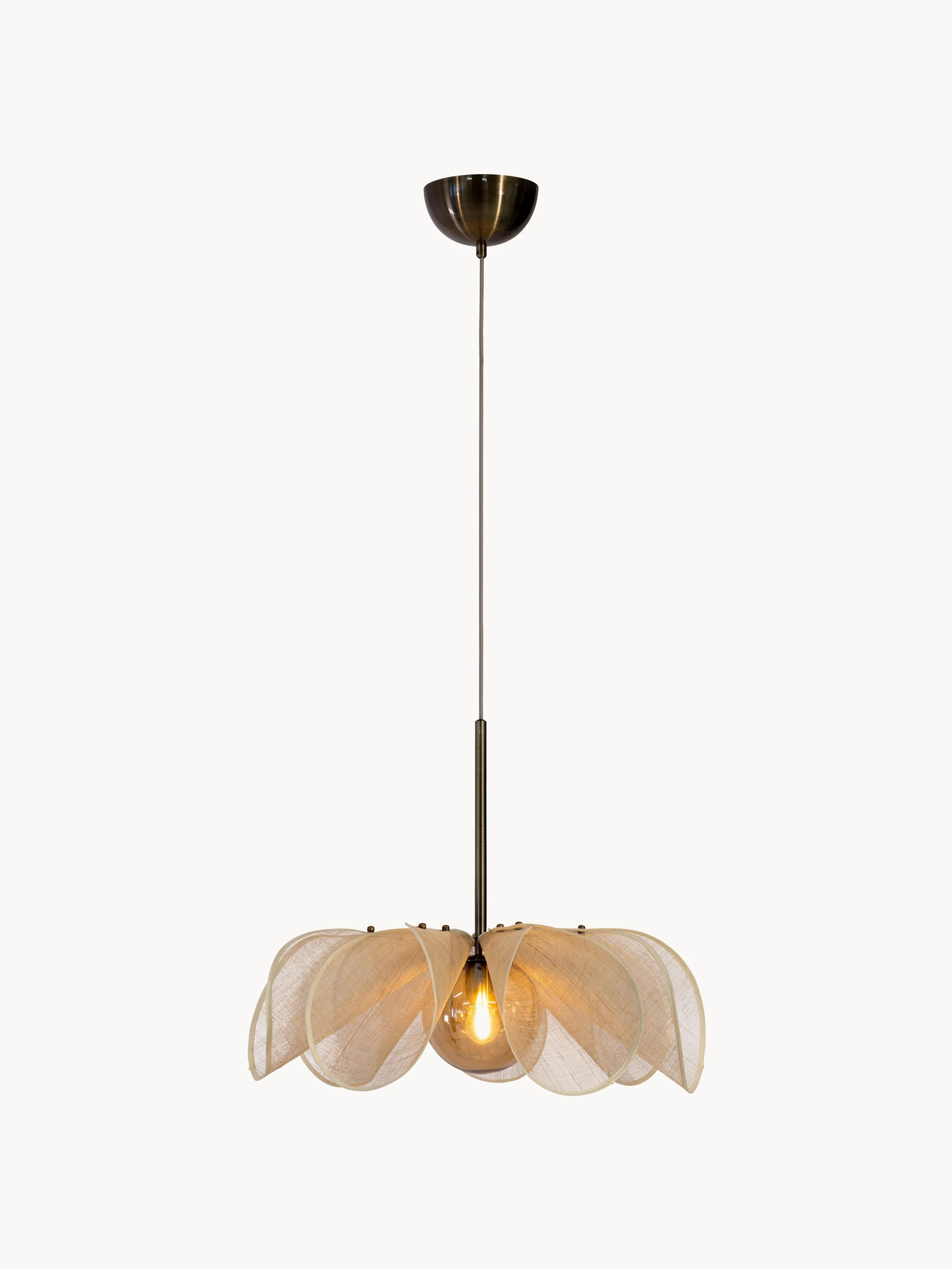 Grote hanglamp Styrka van bananenvezel, in verschillende formaten