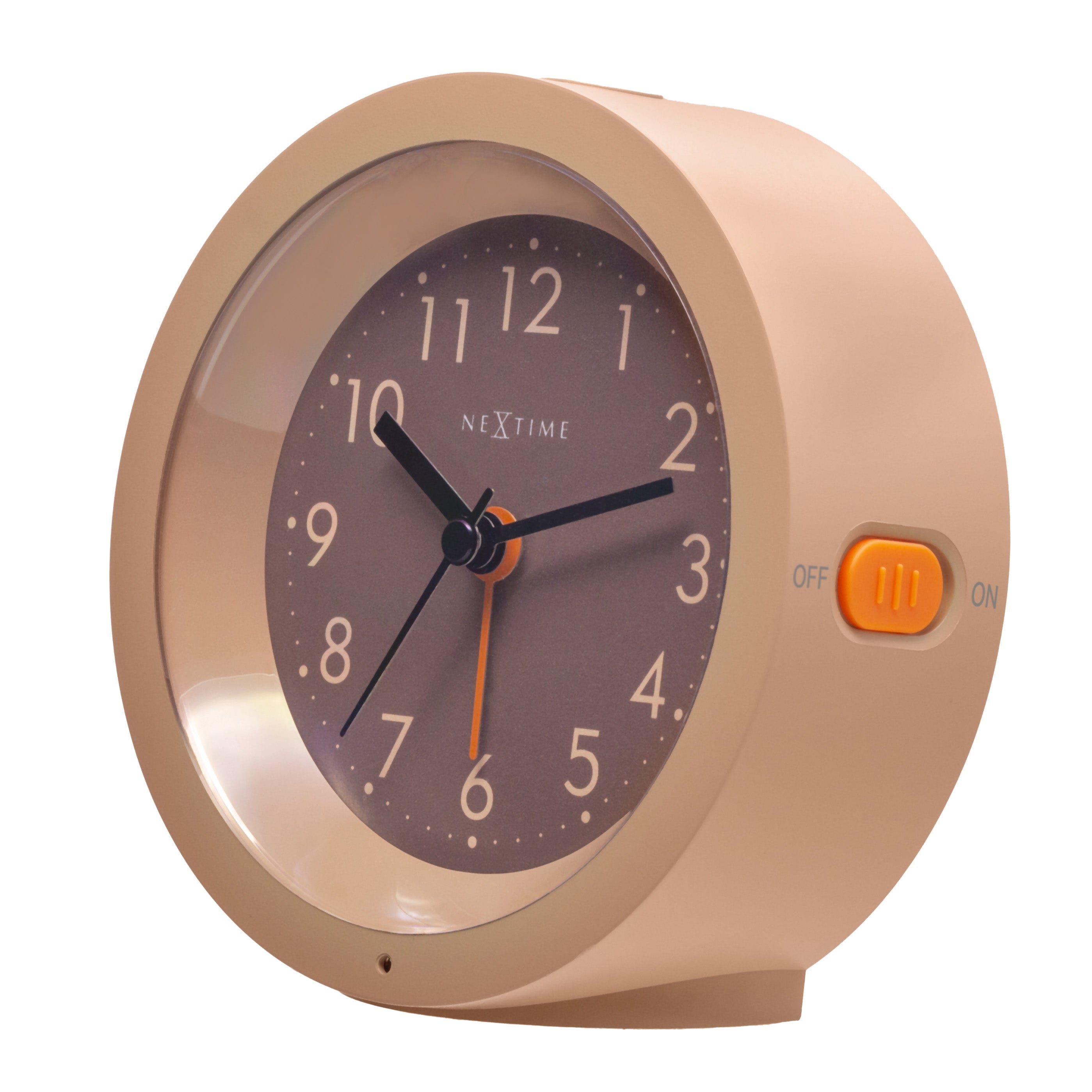 NeXtime - Tafelwekker Ã10,5 cm x 3,6 cm - Stil - Verlichte Wijzerplaat