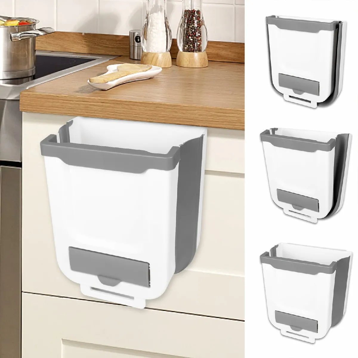 Vendos85 - Pliable 7L - Gris Blanc