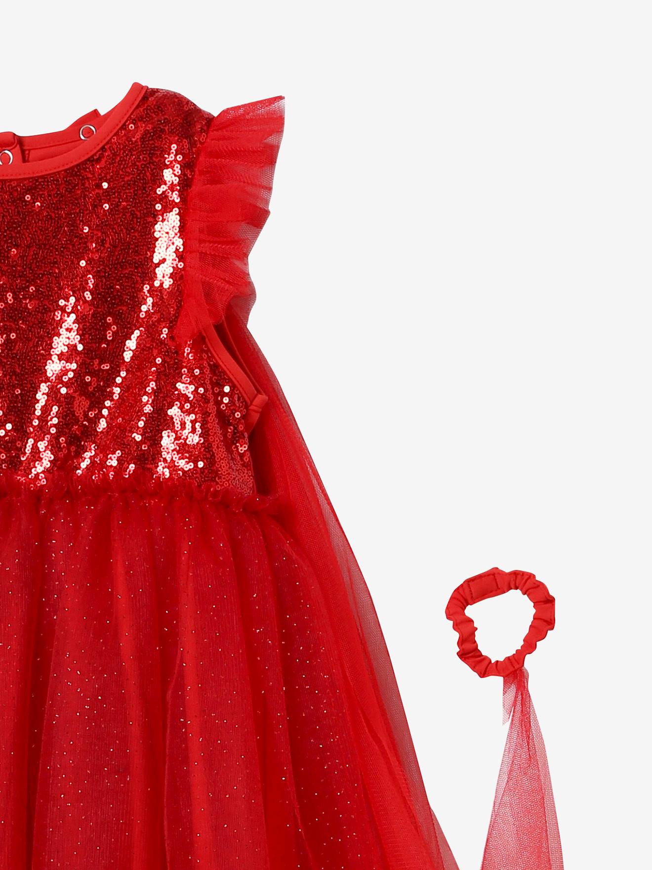 Traje de princesa com véu e coroa verde-esmeralda