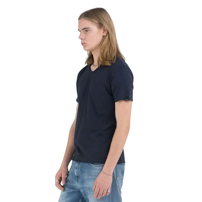 Replay Raw Cut V-neck Shirt Heren
