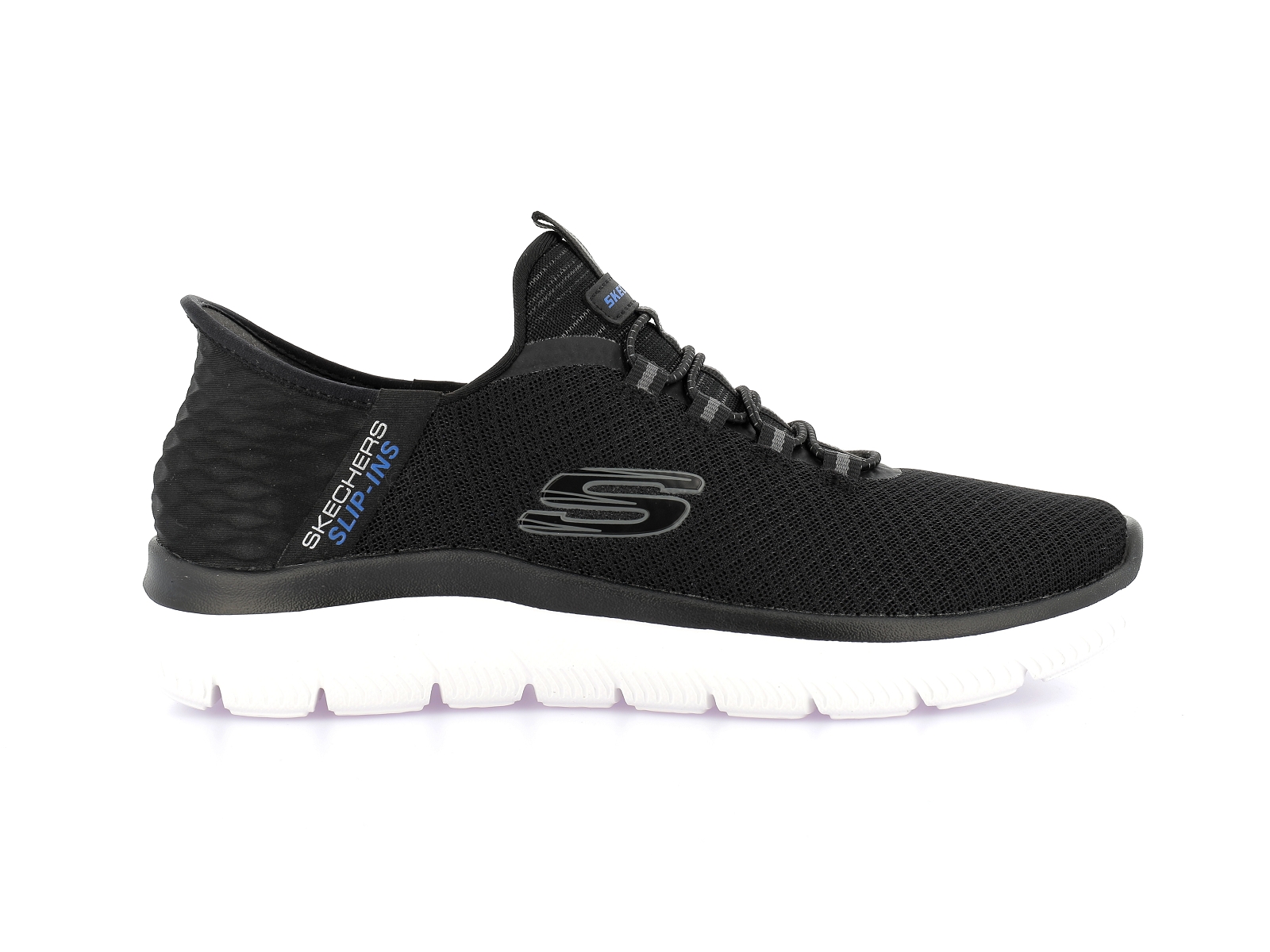 Skechers-SUMMITS SLIPS IN HIGH RAN Matières combinées Noir