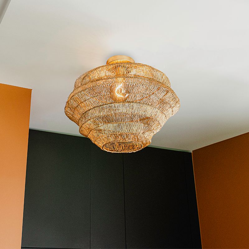 Oosterse plafondlamp goud 45 cm - Vadi
