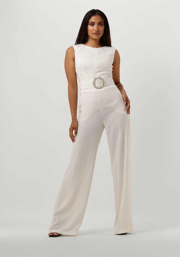 ACCESS witte access jumpsuit jumpsuit with zipper on the neckline