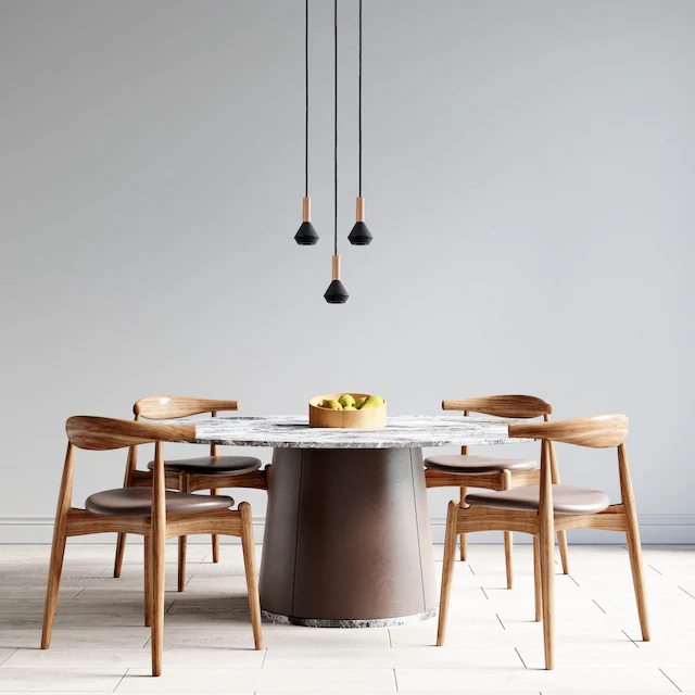 Paco Home Pendelleuchte »MORA« GU10 Wohnzimmer Esszimmer Klein Modern Holz Metall GU10 Küchenlampe
