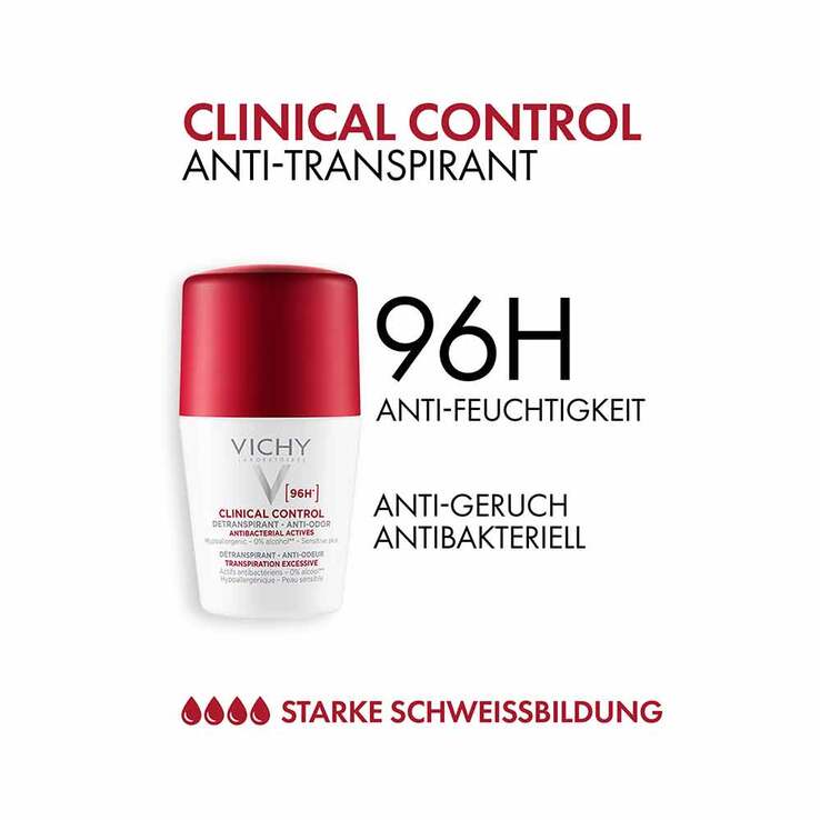 Vichy Deo Clinical Control 96h Roll-on, 50 ml