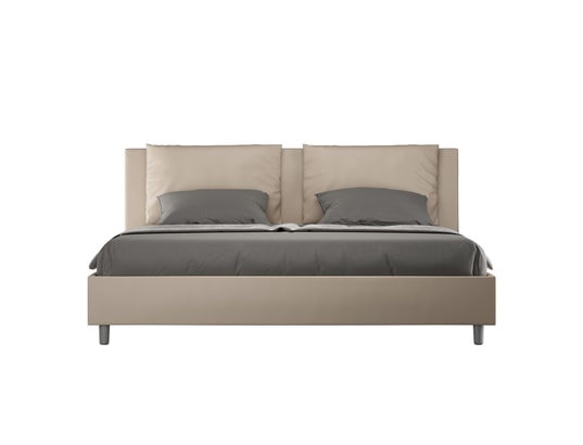 ITYHOME - Lit coffre antea 180x200 similicuir taupe