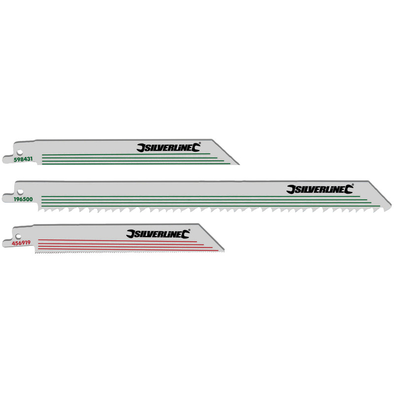 Reciprozaagbladenset hout & metaal 10-delig