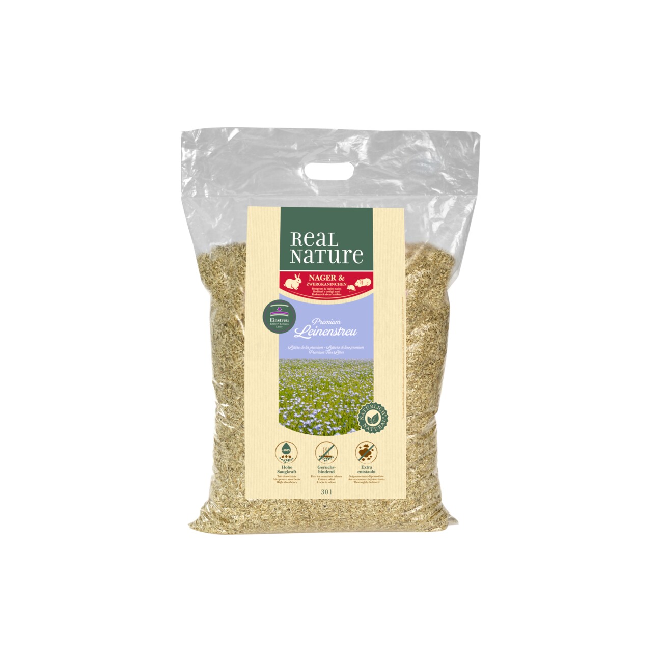 REAL NATURE Leinenstreu 30 l