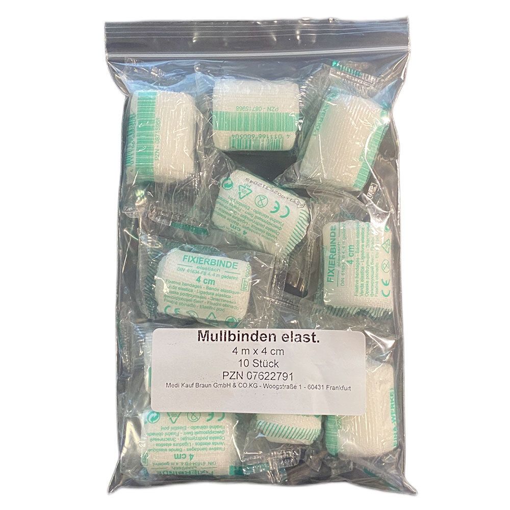 Mullbinden elastisch 4 cm x 4 m