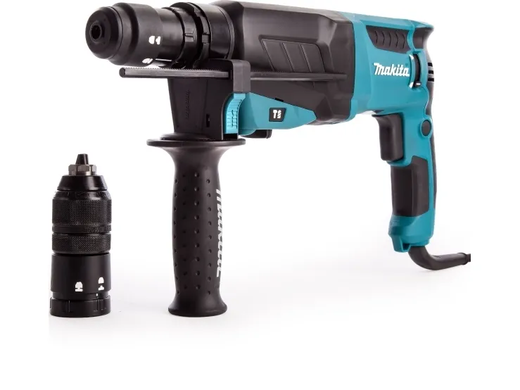 MAKITA SDS-PLUS BOREHAMMER MED SMEDEMULIGHED 800W 2.4J   EKSTRA HÅNDTAG HR2630T