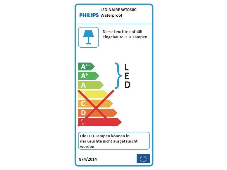 Philips Professional Feuchtraumleuchte Ledinaire 840 PSU L6 Feuchtraumleuchte