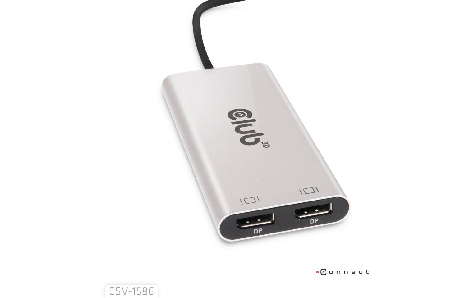 USB-Hub CSV-1586Thunderbolt 3 to DisplayPort Dual Monitor 4K60 Hz