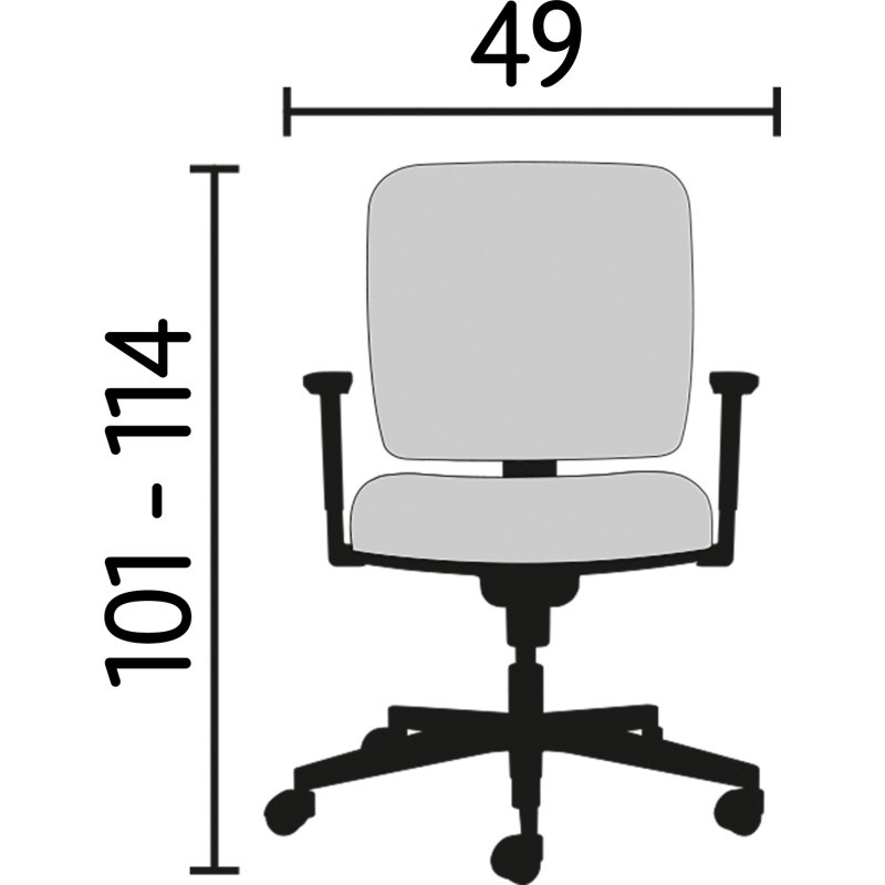 Paires d'accoudoirs fixes pour chaise Nao