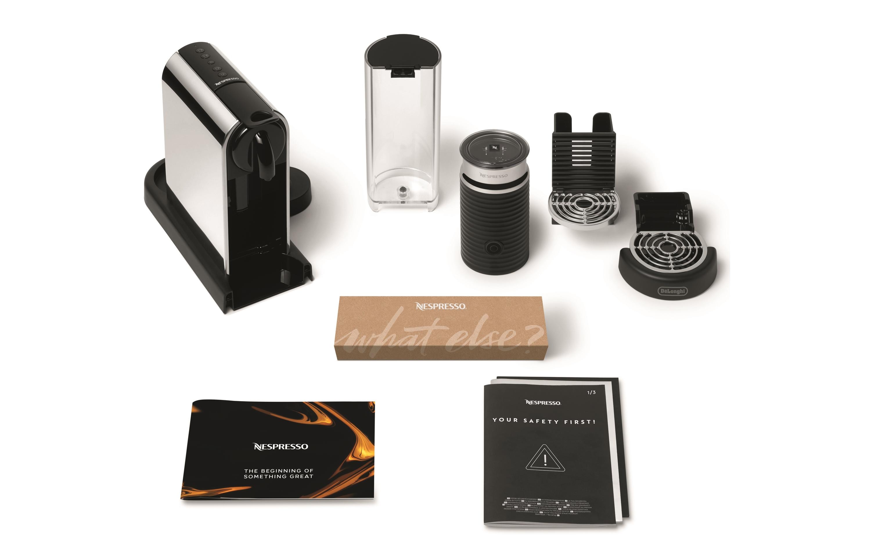 Kaffeemaschine Nespresso CitiZ Platinum&Milk EN330.M Silber<br>Elegante Nespressomaschine der Original Line mit Heisswasser-Funktion und Milchschäumer