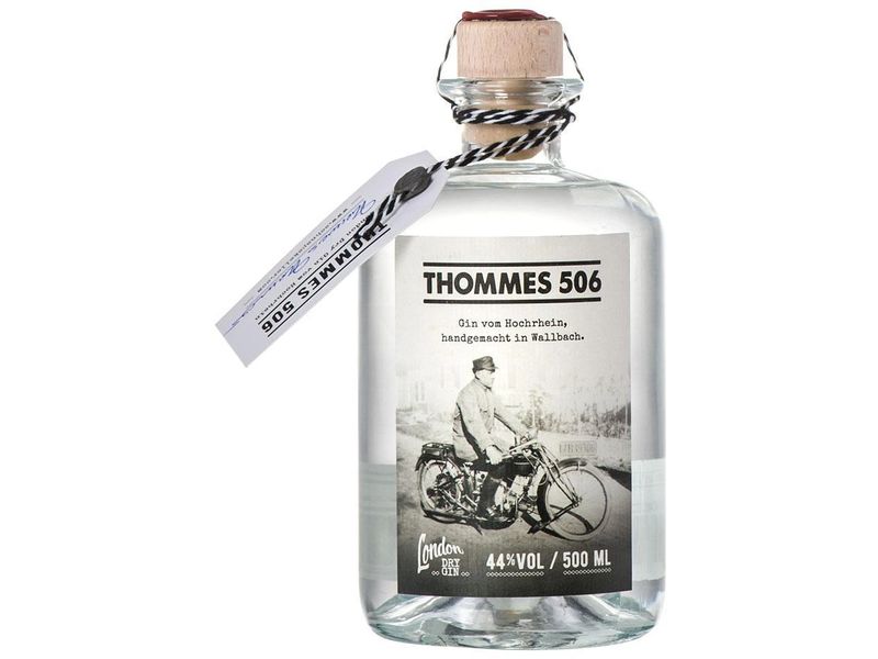 Thommes 506 London Dry Gin 0.5 l Klassische Wacholder-Spirituose aus Deutschland